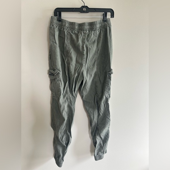 INC International Women’s Cargo Joggers army Green med drawstring elastic waist - Picture 4 of 4